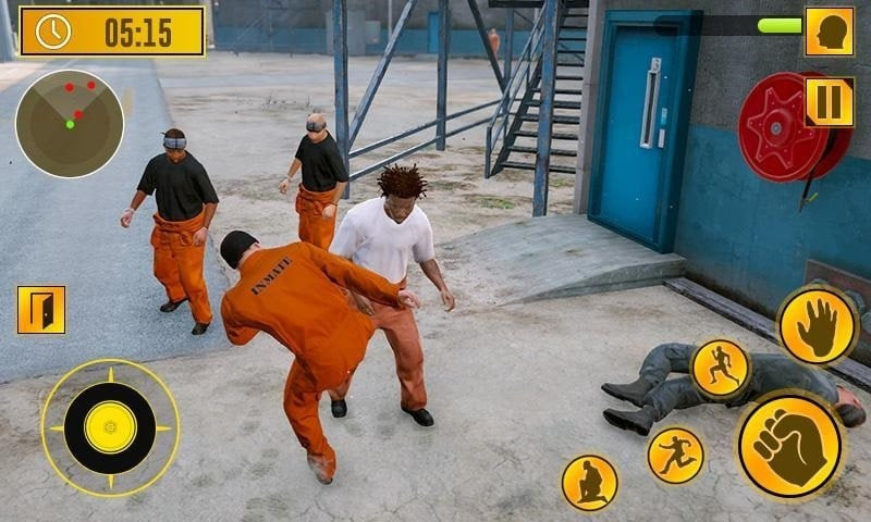 alt: Hình ảnh nhân vật trong game Prison Escape  kết nối với các tù nhân khác