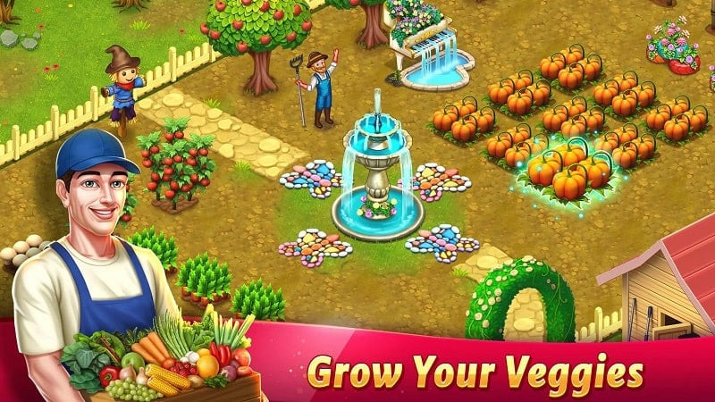 Farm in Star Chef 2 providing fresh ingredients for the restaurant