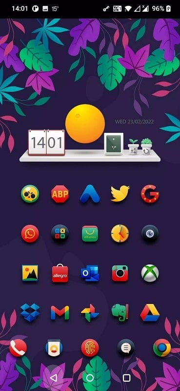 Zoomed-in view of an Ergon Icon Pack icon, showcasing its sharp HD quality and subtle drop shadow effect.