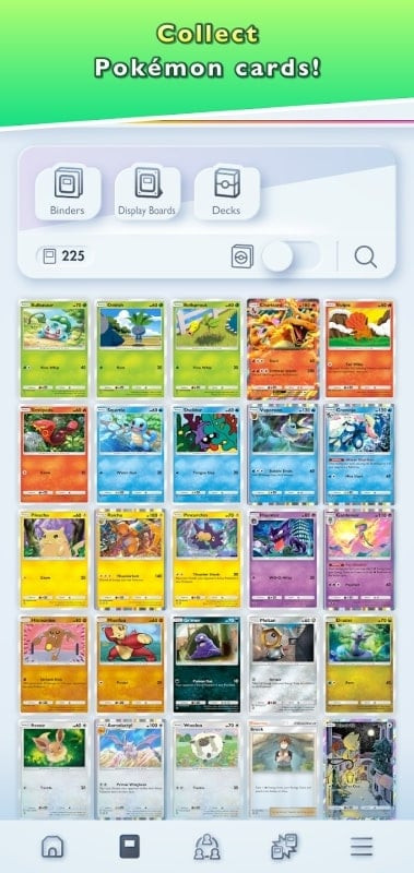 Pokémon card battle scene