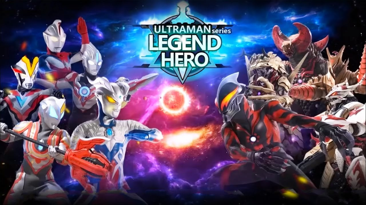 alt: Hình ảnh trò chơi Ultraman: Dash.io với các nhân vật Ultraman quen thuộc