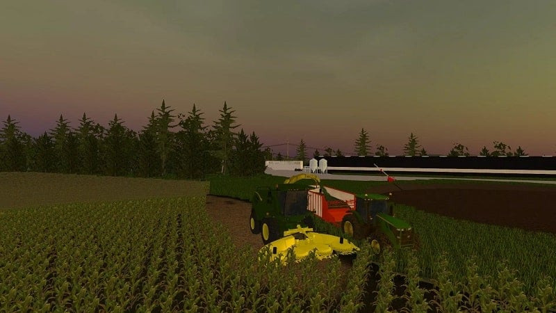 Farming USA 2 in-game image featuring agricultural machinery