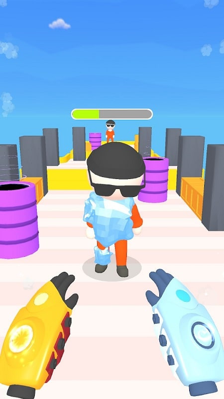 A Spells Juggler gameplay screenshot showing the main character facing a challenge