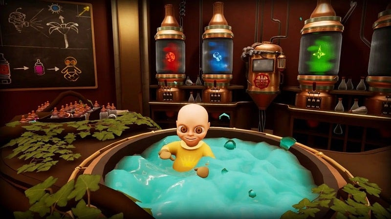 alt: Hình ảnh trong game The Baby in Yellow phiên bản APK