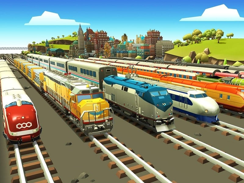 alt: Hình ảnh trong game Train Station 2 cho thấy bản đồ thế giới với các tuyến đường vận chuyển