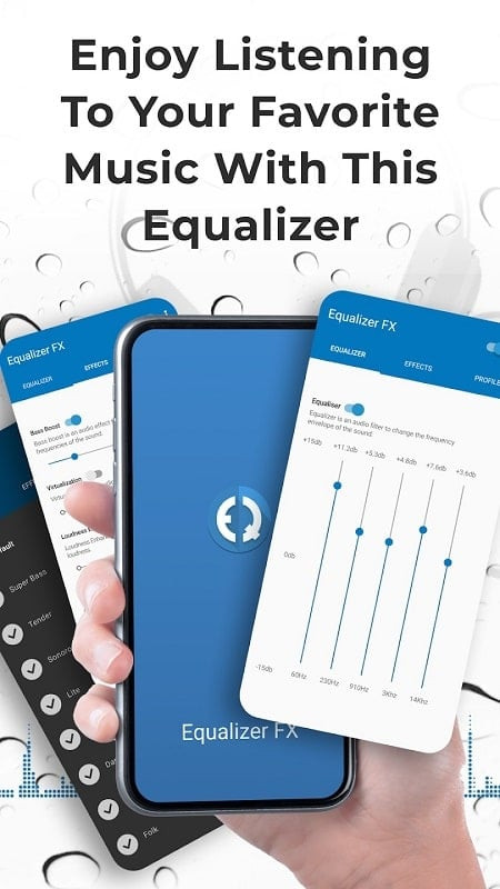 alt: Hình ảnh ứng dụng Equalizer FX Sound Enhancer mod trên Android