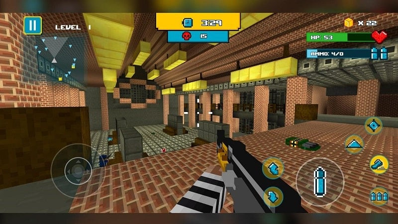 Various weapons available in Cops Vs Robbers MOD APK