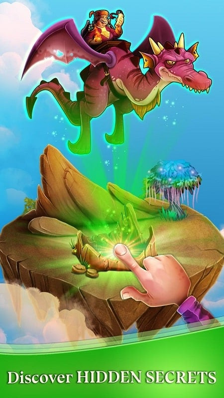 alt: Hình ảnh vùng đất trong Dragon World Mod APK