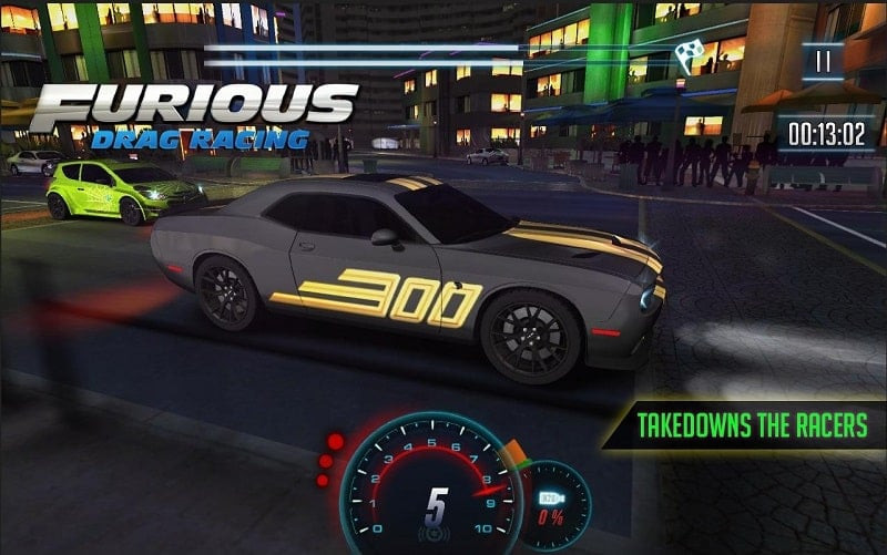 Racing car in Furious 8 Drag Racing