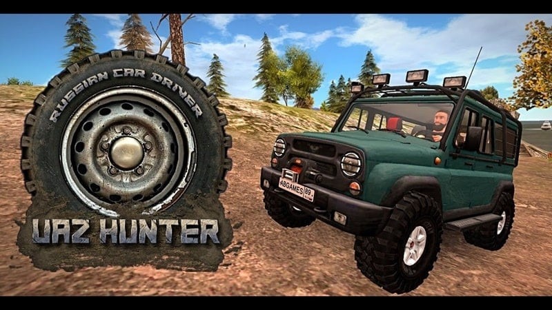 alt: Hình ảnh xe UAZ HUNTER trong game Russian Car Driver