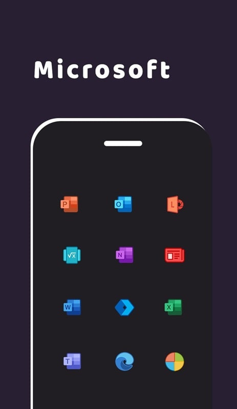 Unique wallpaper matching the icon pack in Duo Nano