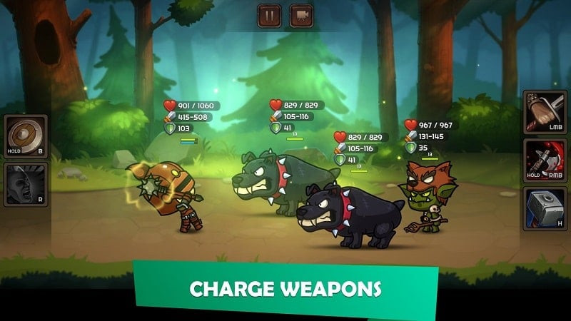 alt: Hoàn thành nhiệm vụ trong Kinda Heroes MOD APK