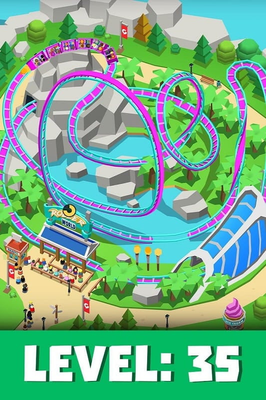 Idle Theme Park Tycoon MOD APK screenshot