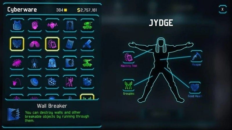 alt: JYDGE mod free - Hình ảnh trong game JYDGE cho thấy cảnh sát robot đang chiến đấu trong một môi trường tối tăm.