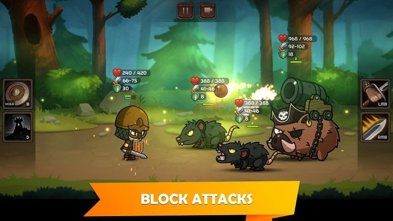 alt: Lựa chọn anh hùng trong Kinda Heroes MOD APK