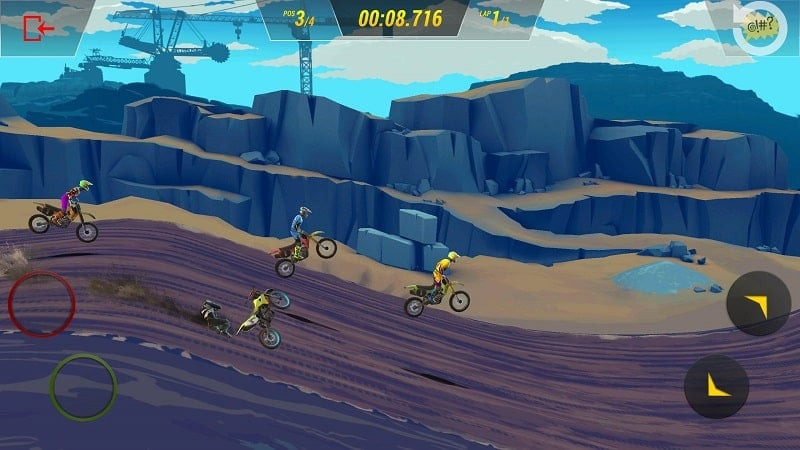 Mad Skills Motocross 3 bike upgrade interface