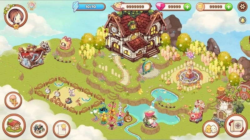 alt: Minh họa giao diện game Kawaii Islands bản MOD miễn phí