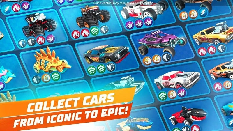 A unique shark-shaped race car in Hot Wheels Unlimited