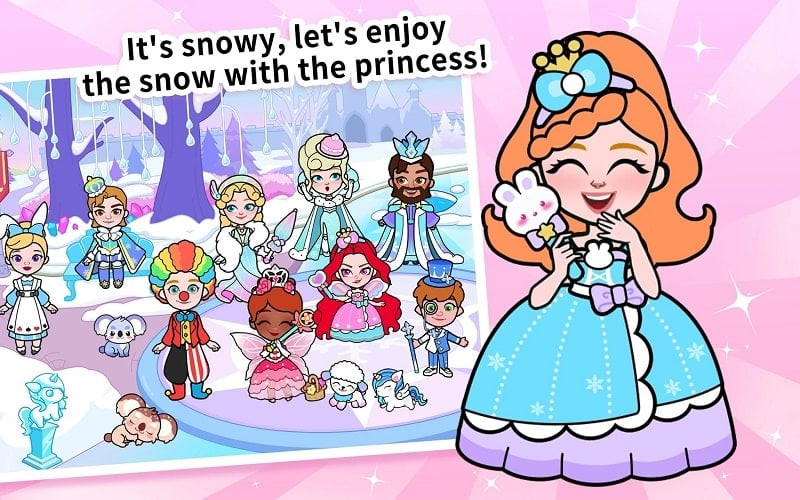 The princess enjoys various activities in Paper Princess’s Fantasy Life