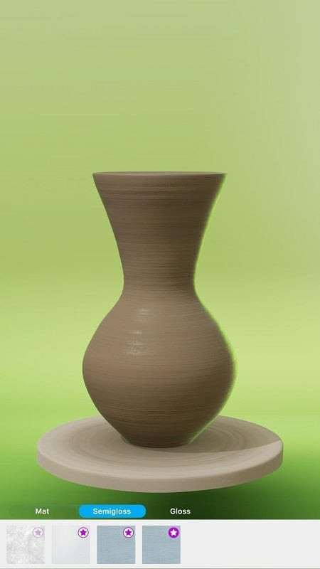 alt: Người chơi đang sử dụng công cụ để trang trí bình gốm trong Let's Create! Pottery 2