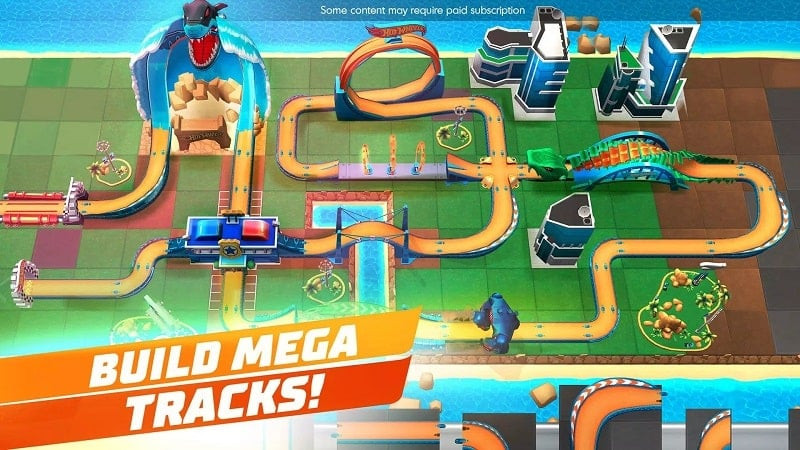 alt: Người chơi đang trải nghiệm game Hot Wheels Unlimited trên điện thoại