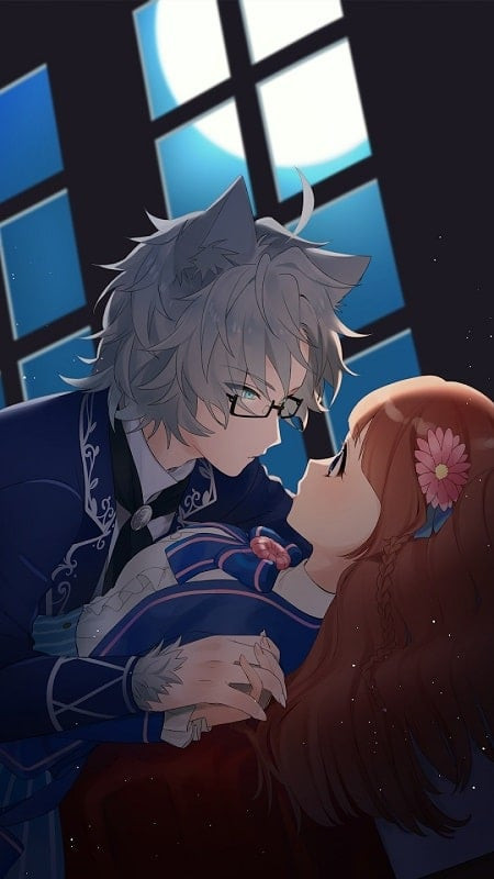 The main character in Werewolf Detective! Otome Game MOD APK