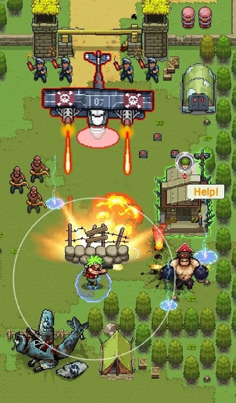 alt: Nhân vật trong game Shooter.io đang nhắm bắn kẻ thù