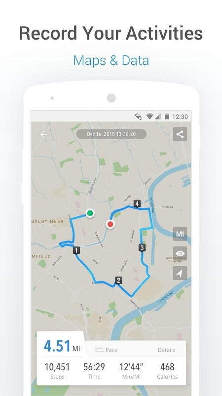 Pacer Pedometer MOD APK Calorie Tracking