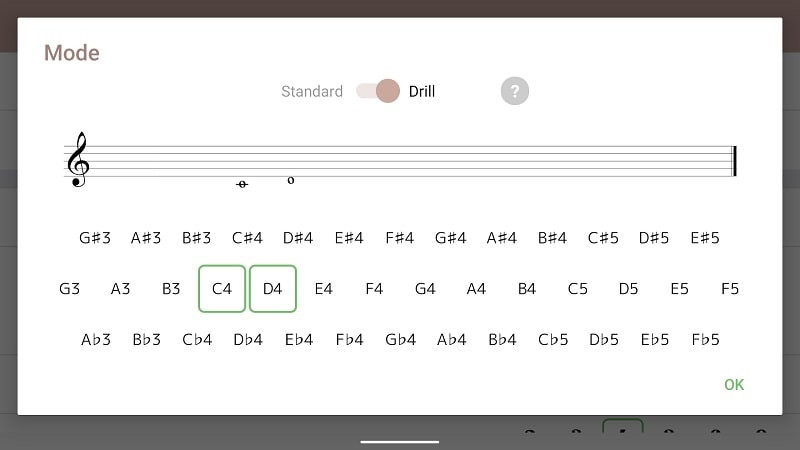 alt: Phân tích cao độ với Sight Singing Pro