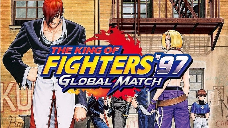 alt: Poster game The King of Fighters '97 với hình ảnh các nhân vật chính