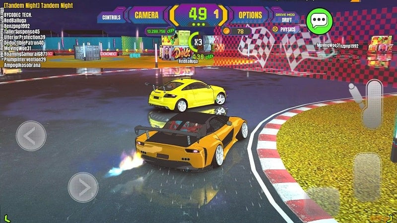 Project Drift 2.0 APK: Game interface