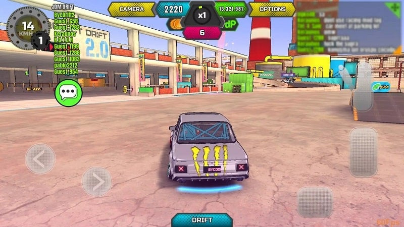 Project Drift 2.0 on Android: Race car in-game