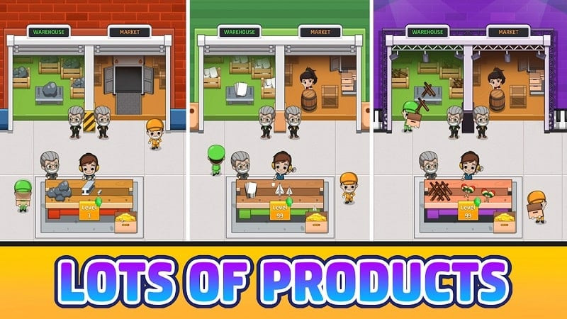 Managers in Idle Factory Tycoon