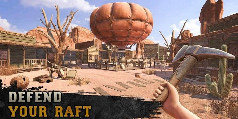 Raft Survival: Desert Nomad gameplay screenshot