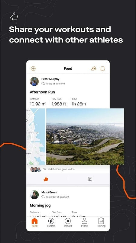 alt: Strava phiên bản miễn phí