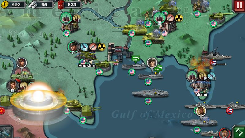 Using nuclear weapons in World Conqueror 3