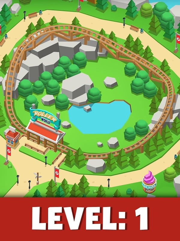 alt: Tải xuống Idle Theme Park Tycoon mod