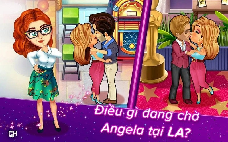 alt text: Angela phục vụ khách hàng