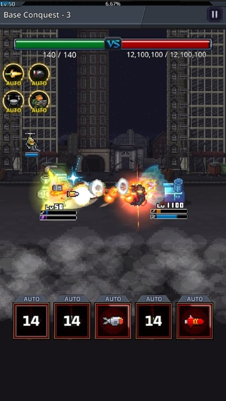 Heroes fighting in Grow Tank Master assisting in zombie destruction