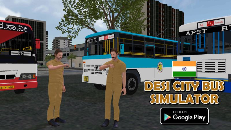 City map in Desi City Bus Indian Simulator