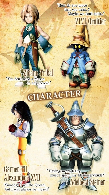 alt text: Cảnh chiến đấu trong game FINAL FANTASY IX với các hiệu ứng kỹ năng đẹp mắt