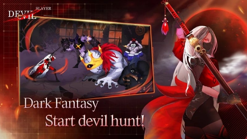 alt text: Chiến đấu với quái vật trong Devil Slayer