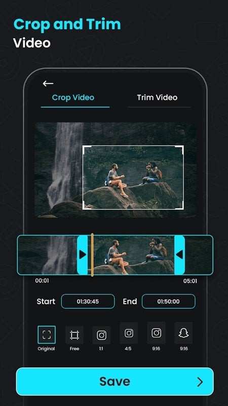 alt text: Chức năng chuyển đổi video sang MP3 trong Video Compressor mod android