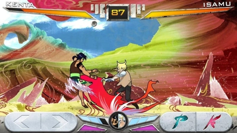 alt text: Gameplay KONSUI FIGHTER với chế độ đối kháng