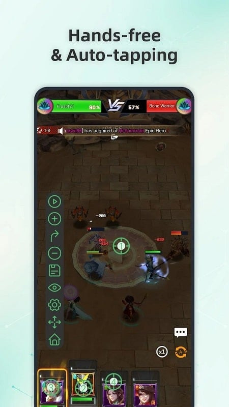 AG Auto Clicker interface allowing users to save gesture settings.