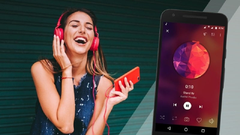 alt text: Giao diện chính của Augustro Music Player