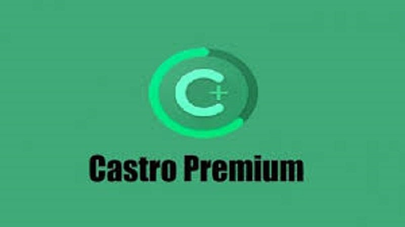 alt text: Giao diện chính của ứng dụng Castro Premium, hiển thị các thông số kỹ thuật của thiết bị.