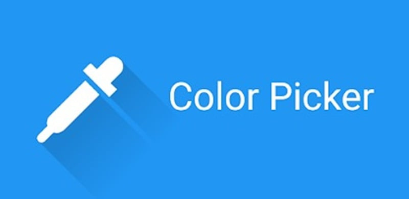 alt text: Giao diện chính của ứng dụng Color Picker trên điện thoại, hiển thị bảng màu và các công cụ chọn màu.