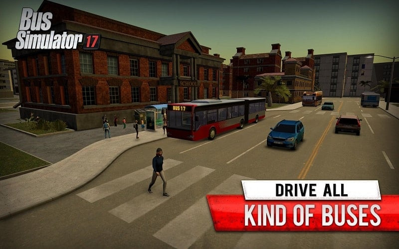 alt text: Giao diện điều khiển xe buýt trong Bus Simulator 17