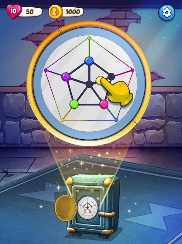 Escape Time game interface displaying a room with various objects; the player needs to find clues to solve the puzzle.